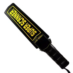 DsaTech 9 V Rechargeable Hand Held Metal Detector Black, MD-02-30