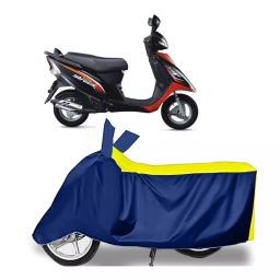 Auto Pearl Two Wheeler Cover for TVS Scooty Streak - Yellow, Blue-image-39