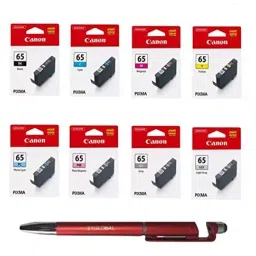 Canon CLI-65 cli65 Full Set Pixma Pro 200 Bundle Cartridge with 3-in-1 Multi-Function Pen cum Stand-picture-22