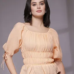 KASSUALLY Puff Sleeve Top-image-97