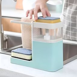 The Better Home Blue Solid Plastic Soap Dispenser-33