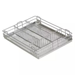 Godrej 470x485x100 mm Perforated Cutlery Basket Stainless Steel 304 Chrome Finish, 5914-image-87