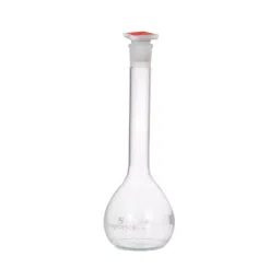 Supertek 50 ml QR Coded Volumetric Flask Wide Mouth Class A with Interchangeable Glass and Super Stopper, USP Certificate, 50.439.0050QR (Pack of 2) image 2