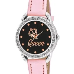 Miss Perfect Women Embellished Dial & Leather Textured Straps Analogue Watch Cvv199-picture-42