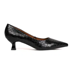 Jove Textured Pointed Toe Kitten Heels image 5