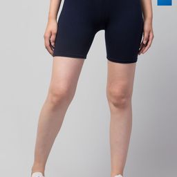 CKARFE Women Pack Of 2 Skinny Fit Cycling Sports Shorts-image-55