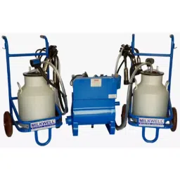 Milkwell 1 HP 1440 RPM Double Bucket Semi Portable Fixed Milking Machine MW2-SEMI-picture-16