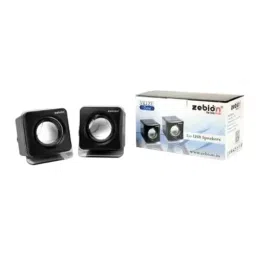 Zebion Muze Twin 3 W Black 2.0 Channel Laptop/Desktop Speaker-8