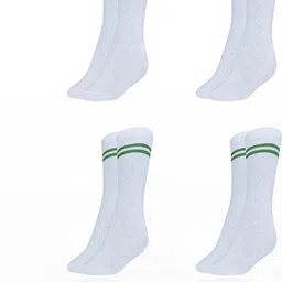 MUKHAKSH Unisex White Socks-image-87