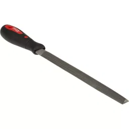 RS PRO 200mm, Second Cut, Half Round Engineers File with Soft-Grip Handle Model No 1611477-0
