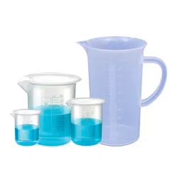 Bello Measuring Beaker 250 ml, 500 ml, 1000 ml & Measuring Jug 1000 ml (Pack of 4) image 1