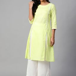 W Women Straight Cotton Kurta-picture-14