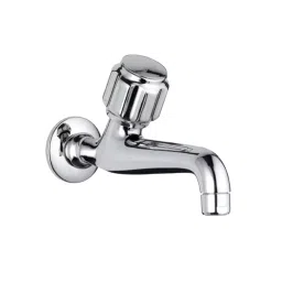 Essco by Jaquar DLX-CHR-512KN Stainless Steel Wall Mounted Silver Chrome Finish Bib Cock-image-2