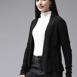 Cayman Women Self Design Open Front Shrug image 2