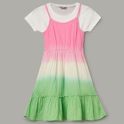 Fame Forever by Lifestyle Girls Tie and Dye Dyed Fit and Flare Maxi Dress-image-47