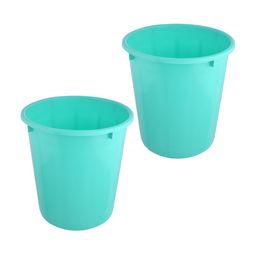 Kuber Industries Green 2 Pieces Lightweight Bins 7L-56