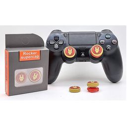 TMG Iron Man Theme Analog Controller Thumbgrips Rocker Supercap FPS Extenders Control Joystick Cap Thumb Grips for PS4 - Red-11