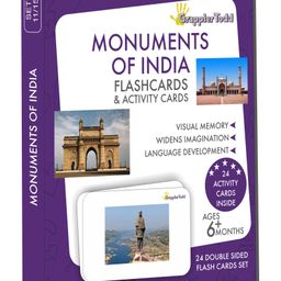 GrapplerTodd Monuments Of India Flash Cards Multicolor - 24 Pieces-11