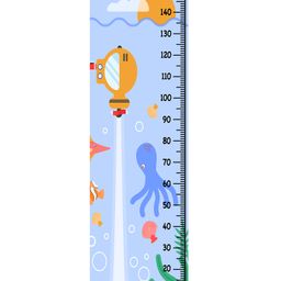 WENS Under Sea Nature Height Chart Wall Decal Growth Chart Vinyl - MultiColor-image-56