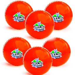 Jaspo Soft T-20 Plus Practice Cricket Bal Pack of 6 - Orange-28