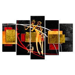 WENS Figurative Art 5 Pieces Laminated Wall Panels  -  Multicolor-image-57