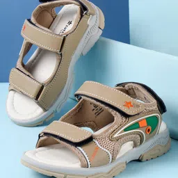 Cute Walk by Babyhug Velcro Closure Sandals - Brown-picture-4