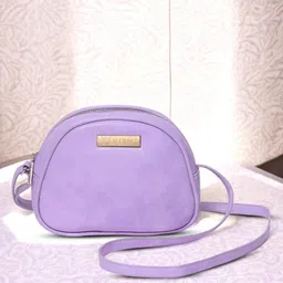 VISMIINTREND Women Crossbody Bag Stylish Travel Mini Sling Bag with Adjustable Strap Premium Quality Pu Leather Girls Shoulder Bag - Lavender-picture-47
