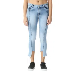 VIOSFAIRA Women Frisky Skinny Fit Heavy Fade Stretchable Cropped Jeans-image-59