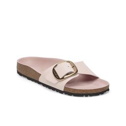 Birkenstock Women Leather Buckle One Strap Flats-image-80