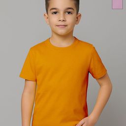 FBAR Boys Pack of 2 Solid Round Neck Cotton T-shirts-picture-7
