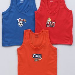 Cucumber Sleeveless Printed Vest Pack of 3 (Color & Print May Vary) image 3