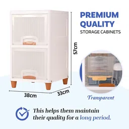 Kuber Industries Transparent 2 Units Reusable Drawer Organiser image 2