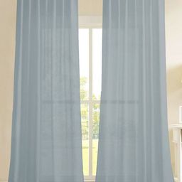 HOMEMONDE Grey Set of 2 Sheer Window Curtain-7