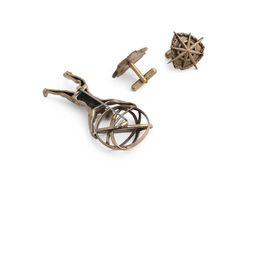 COSA NOSTRAA Men Gold-Toned Accessory Gift Set image 5