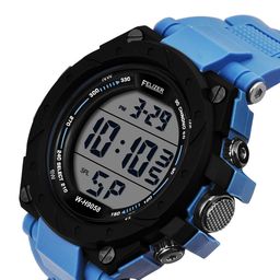 FELIZER Men Patterned Dial & Textured Straps Analogue and Digital Watch H9058-LSKA-Blue image 2