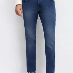 Allen Solly Men Mid-Rise Slim Fit Light Fade Jeans-picture-7