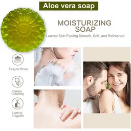 GROOVY Set Of 5 Aloe Vera Soaps - 100 g Each image 4