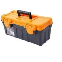 HULK 16 inch 5 Compartment Plastic Tool Box Grey & Orange, 16"-image-95