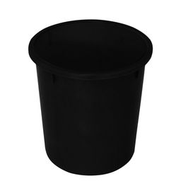 Kuber Industries 3 Pcs Black Open Dustbins - 5 L Each image 5