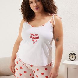 Trendyol Women Printed Pure Cotton Night suit-image-48