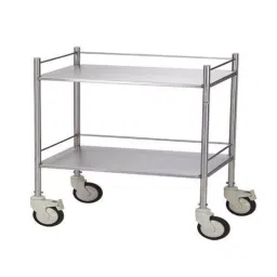 Mascot Pre-Treated & Epoxy Powder Coated Two Shelves Instrument Trolley-image-60