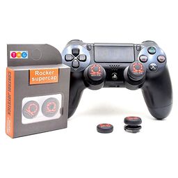 TMG God of War Theme Analog Controller Thumbgrips Rocker Supercap FPS Extenders Control Joystick Cap Thumb Grips for PS4 - Black-26