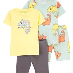 Carter's Baby 4 Piece Chameleon 100% Snug Fit Cotton PJs - Yellow & Green-image-18