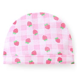 Babyhug 100% Cotton Knit Cap Strawberry Print -Pink-image-7