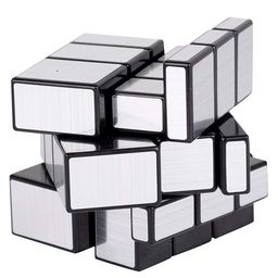Enorme High Speed Smooth Stickerless Silver Mirror Cube and 3x3x3 Round Bubble Magic Cube - Multicolor image 3