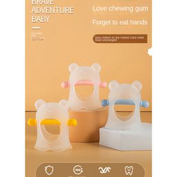 Adore Li'l Teddy Silicone Glove Teether with Rattle and Storage Case image 4