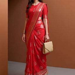 Anouk Rustic Ethnic Motifs Zari Designer Banarasi Saree-picture-15