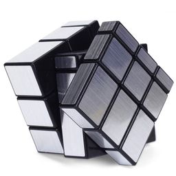 Enorme High Speed Smooth Stickerless Silver Mirror Cube and 3x3x3 Round Bubble Magic Cube - Multicolor image 5