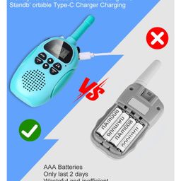 Azhari Kids Walkie Talkie 3 Km Range Volume Adjusting Easy to Operate Pack of 1 Color and Desaign May Vary image 5