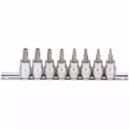 Westward Socket Bit Set Steel Socket Size 3/8 inch Drive Size 3/8 in, 54TN33-17